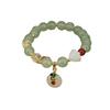 Imitação de jade branco Ruyi Ping An pulseira com fivela temperamento estudante joias de mão estilo nacional estilo antigo rima antiga pulseira estilo nacional atacado