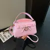 Comércio exterior transfronteiriço estilo coreano laço casual 2026 nova moda laço bolsa transversal para trabalho e deslocamento