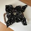 Anillo para el cabello con estampado de leopardo, elegante, estilo coreano, retro, elegante, a la moda, de alta gama, para el intestino grueso, accesorios para el cabello con flores para mujer.