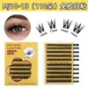 Pestañas Postizas de Fibra de Gama Alta Mj10, Estilo Natural Largo Transfronterizo, Tipo Racimo de Gran Volumen, Pestañas Postizas Autoadhesivas sin Tira