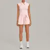 Vestido de Tenis Deportivo Qiusha sin Copas, Anti-Exposición, Ropa Interior Desmontable, Vestido de Tenis Fitness Yoga 2803