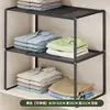 Prateleira Organizadora em Camadas para Bancada de Guarda-Roupa, Rack de Armazenamento para Empilhar Roupas, Divisória Retrátil, Artefato de Armazenamento Dentro do Armário