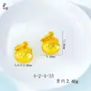 Animales de Oro Antiguo Bolsita de la Suerte Pequeña Accesorios Colgantes Pulsera Tejida a Mano Accesorios de Joyería Dorada Mate DIY Venta al por Mayor