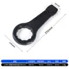 Llave de impacto negra de alta resistencia con mango recto, llave Torx de cabeza única, 65 engrosada, 36 acciones de martillo, 38 impactos, 90 tamaño grande, 95