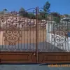 Comercio Exterior Suministro Directo Artesanía Metálica Francesa Puerta de Jardín Hierro Forjado Puerta de Casa en el Patio Artesanía Metálica Puerta Corredera
