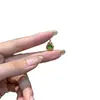 Colgante de Gota de Agua Ojo de Gato Verde Incrustado de Cobre Puro Accesorios de Juguete Pulsera DIY Hecha a Mano Joyería de Mano Accesorios de Joyería de Moda S40