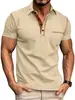 Camiseta de manga corta para hombre de talla europea, nueva de verano, superventas europea y americana de Temu, polo deportivo casual de comercio exterior