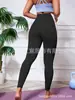 Calça Esportiva Yoga Feminina Europeia e Americana Transfronteiriça Levanta Bumbum Modeladora Color Block Cropped Legging Esportiva Leggings Femininas