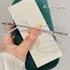 Las Lentes Resistentes a la Visión de Zeiss Se Pueden Combinar con Gafas de Prescripción Sin Montura, Ultraligeras, Elegantes de Titanio Puro para Mujer, con Protección contra la Luz Azul, Listas para Usar