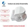 Detector infravermelho anti-intrusão para loja interna alarme antifurto segurança residencial sonda infravermelha carcaça de plástico