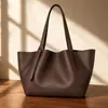 Bolsa Personalizada 2026 Nuevo Producto Color Block Coreano Vintage Mate Empalmado Gran Capacidad Bolsa de Tote Hombro Único Axila Bolsa para Mujer