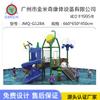 Tobogán Acuático Combinado Parque Acuático al Aire Libre para Niños Piscina Tobogán con Chorro Cabaña de Agua Pequeña Venta Directa de Fábrica