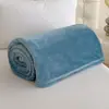 Manta de Color Sólido de Terciopelo de Leche Transfronteriza, Chal Manta Multifuncional de Franela, Manta Gruesa para Siesta en Oficina con Aire Acondicionado
