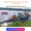 Máquinas de dragagem de reservatório pequeno, equipamento de dragagem de mar raso, dragagem de reservatório, bombeamento de lama, cortador de bombeamento de areia, barco de sucção