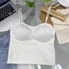 Venda quente modal cor sólida beleza camisola traseira destacável peito almofada interior e exterior vestir envolto peito cueca tubo feminino top novo