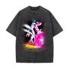 Camiseta de manga corta con estampado de anime de nueva marca de moda de verano, informal, holgada, para hombre y mujer, top bidimensional de Dragon Ball