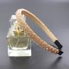 Diadema de strass estilo coreano diadema de cristal de cuatro filas accesorios para el cabello diadema hecha a mano cuentas de hilo de pescar dulce dama estilo elegante