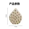Champú y Cepillo Masajeador Húmedo y Seco, Cuero Cabelludo Limpio, Cepillo de Champú de Silicona para Aliviar la Fatiga, Peine de Champú de Silicona con Forma de Gota de Agua