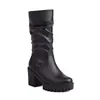 2024 nuevas botas de otoño e invierno europeas y americanas para mujer en tubo botas de tacón grueso 40-43 talla grande Amazon botas de comercio exterior