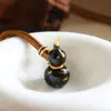 Colar Original de Abóbora Esmaltada Colorida Dourada Versátil Moda Outono e Inverno Luxo Leve High-End Colar para Suéter para Mulheres