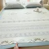 Conjunto de Três Peças de Tapete Fresco Jacquard de PE para o Verão 2026 Novo Tapete de Ar Condicionado Tapete de Cama Doméstico para o Verão Tapete Fresco Macio