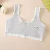 Camiseta sin mangas de algodón fina de verano para niñas de 8 a 14 años, diseñada para prevenir la protrusión durante el crecimiento, adecuada para niñas de escuela primaria y jóvenes.