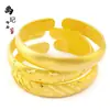Pulsera del Sutra del Corazón de Oro Arena Antigua Mismo Estilo de Tienda de Oro, Pulsera de Superficie de Arena del Sutra del Corazón Estilo Abierto Chapado en Cobre Dorado Cielo Estrellado Lluvia de Meteoros