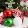 Producto nuevo transfronterizo 6cm/24 piezas Decoraciones navideñas Árbol de Navidad Plástico pintado Juego de bolas navideñas Adornos