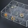 Caixa de Armazenamento Multifuncional em Acrílico Transparente Prateleira de Armazenamento Multi-compartimentos Caixa de Armazenamento para Cosméticos Caixa de Armazenamento para Joias