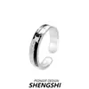 Nuevo Anillo de Diseño de Moda Rayo Full Diamante Europeo y Americano Apertura Ajustable Personalizada Nicho Anillo de Lujo Ligero Joyería para Mujer