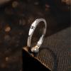 Anillo de Plata Esterlina 925 Doce Constelaciones Femenino Diseño Nicho Personalizado Anillo Abierto Simple Anillo de Dedo para Estudiante Ins Trendy