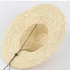 VLEN Sombrero de Paja de Agricultor Antiguo para Hombre de Ala Ancha de Paja Paja Parasol Sombrero Protector Solar Verano Obra de Construcción Agrícola