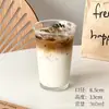 Estilo Ins Copo de Vidro Flip para Café Copo para Beber Copo de Chá Copo para Bebidas Lácteas Milkshake Chá com Leite Latte Copo de Café da Manhã
