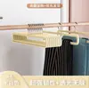 Percha transparente de flocado estilo japonés percha gruesa antideslizante percha de terciopelo para ropa percha de almacenamiento sin costuras