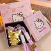 Bolsa de Teléfono Colgante de Dibujos Animados Lindos Kuromi Kt Hello Kitty Oro Puro 999 Nuevo para Regalo del Día de San Valentín