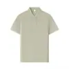 Camiseta de Trabajo de Algodón Puro Nueva de Verano Personalizada con Logo Camisa Polo de Cuello con Solapa 200g Piqué Color Sólido Grupo Casual