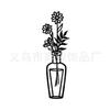 Amazon cross-border venda quente moderno minimalista metal parede vaso decoração decoração de parede interior de ferro parede pendurar ornamentos