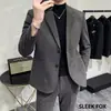 Chaqueta de Traje de Lana para Hombre Otoño Invierno 2026 Nueva Tendencia Primavera Otoño Chaqueta Simple a la Moda Top Estable Maduro