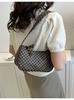 Bolsa de Axila Pu Trendyy Retro Bolsa Casual Feminina 2023 Novo Estilo Moda de Mão Estampada Bolsa de Ombro