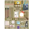 Marley Pintura China Pigmento Tarjeta Xuan Set Tinta para Pintura China Set Completo de Herramientas para Principiantes Pintura Pigmentos para Pintura Meticulosa