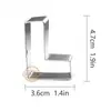 En Stock Moldes para Galletas del Día de San Valentín Letras LOVE Corazón Acero Inoxidable Rallador de Frutas Herramientas de Cocina para Hornear DIY