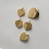 Chihang Jewelry Joias de Aço Titânio Transfronteiriças Etiqueta Joias Coração de Amor Logo Gravável Acessórios Moda DIY Acessórios em Formato de Coração