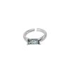 Cross-border Novo Distinto Geométrico Irregular Gem Ring para Mulheres Moda Retrô Elegante Punk Ring Hip-hop Ring