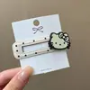 Grampo de Cabelo Gato Preto e Branco com Bolinhas BB Clip Grampo para Franja Doce Clipe Lateral Presilha Acessório de Cabelo Novo Fornecimento Exclusivo Transfronteiriço