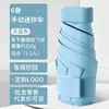 Sombrilla de Protección Solar con 40% de Descuento, Corta y Compacta de Solo 16 cm, Paraguas de Bolsillo Portátil, Protección UV, Paraguas Plegable Tipo Tarjeta para Hombres y Mujeres