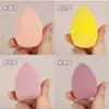 Esponja de Maquillaje de Cuatro Rejillas, Forma de Gota de Agua Cortada en Ángulo, Doble Uso para Seco y Húmedo, Esponja Huevo No Absorbente, Herramienta de Maquillaje, Venta al por Mayor de Brochas de Maquillaje