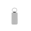 Llavero de transferencia térmica directa transfronteriza con patrón de lichi en blanco PU flash brillante colgante de llave DIY consumibles en blanco al por mayor