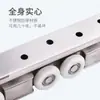 Ruedas Colgantes para Puertas de Madera Transfronterizas, Puertas Correderas, Ruedas Colgantes de Acero Inoxidable, Ruedas Colgantes Silenciosas y Resistentes para Puertas Correderas con Rodamientos de Acero Inoxidable