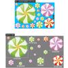 Pegatinas decorativas navideñas para vidrio, barra de caramelos navideña con diseño de hombre de dulces, pegatinas electrostáticas, productos navideños, pegatinas decorativas para ventanas de fiesta