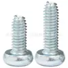 Tornillos de Zinc Azul y Blanco Chapados en Hierro, Cabeza Redonda Roseta de Flor de Ciruelo, Rosca Triangular M2M3M4M5M6M8, Tornillos de Cabeza Plana Roseta de Flor de Ciruelo, Rosca Triangular M2M3M4M5M6M8
